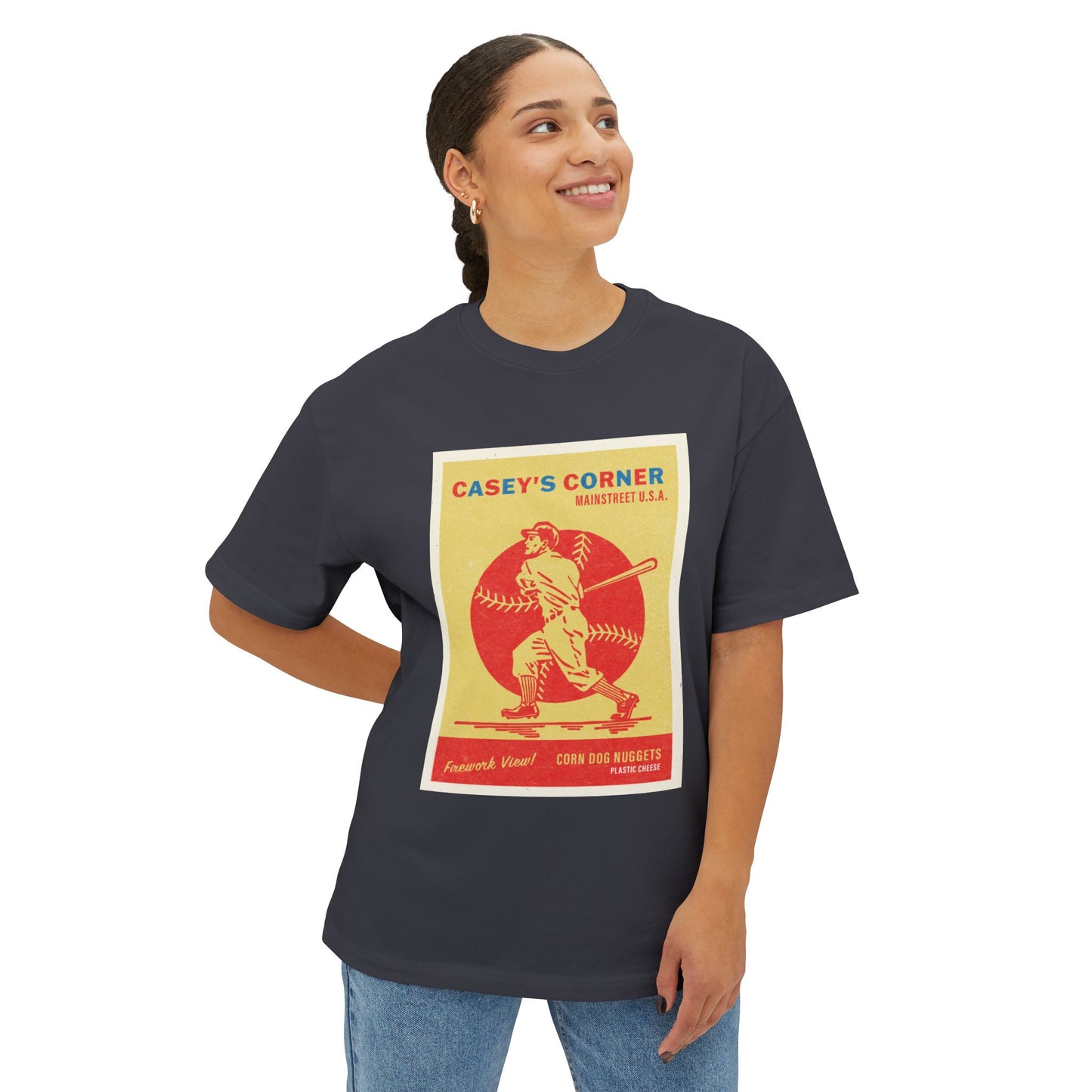 Retro Disney Baseball Tee – Casey’s Corner Card | Subtle Magic Style