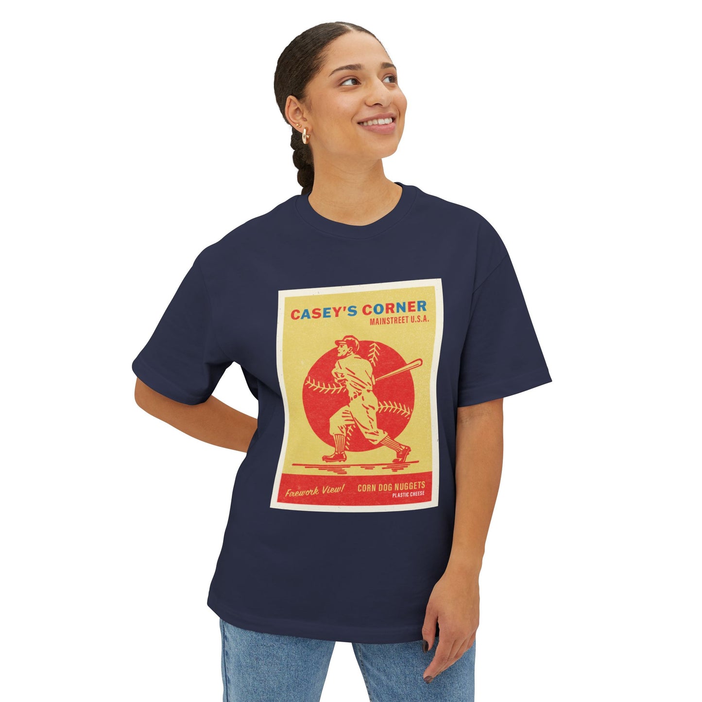 Retro Disney Baseball Tee – Casey’s Corner Card | Subtle Magic Style
