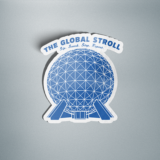 EPCOT “The Global Stroll" Vinyl Sticker
